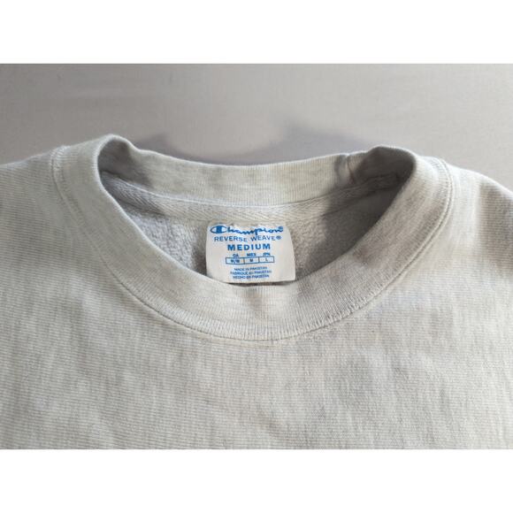 Champion Reverse Weave Pitt Panthers Crop Sweatshirt Medium Gray Collegiate - Picture 8 of 16